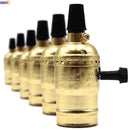 Helnys Aluminum Vintage Lamp Holder E27 Socket Switch Fitting Light Bulb Base Homekit