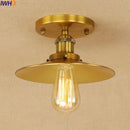 Helnys Industrial Vintage Copper Edison LED Ceiling Light Fixture