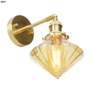 Helnys Copper LED Wall Lamp Glass Ball Nordic Modern Design