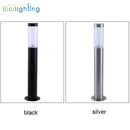 Helnys Stainless Steel Outdoor Lawn Lamp, Waterproof LED Path Light