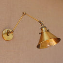 Helnys Industrial Swing Arm Wall Sconce Retro Vintage Wall Lamp