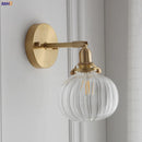 Helnys Nordic Glass Ball Wall Light LED Sconce for Bathroom Mirror Bedroom Home Lighting