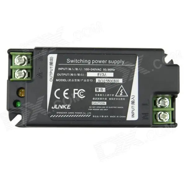 Helnys 15W LED Power Supply Adapter - Black - AC 100~240V - 5V 3A