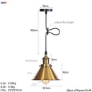 Helnys Retro LED Pendant Light for Dining Room Decor