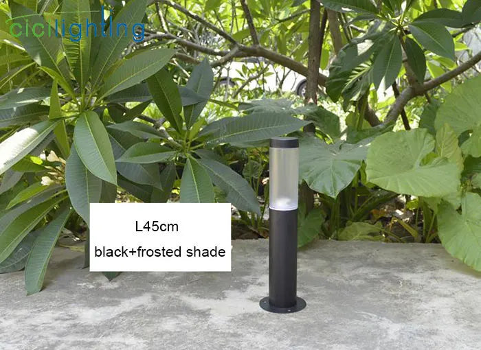 Helnys Stainless Steel Outdoor Lawn Lamp, Waterproof LED Path Light
