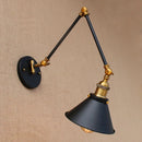 Helnys Vintage Swing Arm Wall Lamp Retro Industrial Sconce Appliques