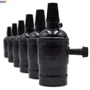 Helnys Aluminum Vintage Lamp Holder E27 Socket Switch Fitting Light Bulb Base Homekit