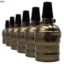 Vintage Retro E27 Lamp Holder Base by Helnys - Aluminum LED Fitting E27 Socket