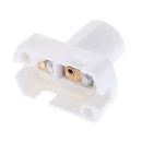 Helnys White E12 Lamp Holder Socket Bulb Base for 10pcs