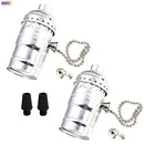 Helnys Vintage Aluminum E27 Lamp Holder with Chain Switch Homekit UL CE