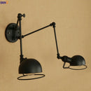 Helnys Vintage Black Swing Arm LED Wall Sconce