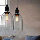 Helnys Vintage Glass Pendant Lamp in Industrial Loft Style