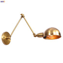 Helnys Rustic Gold Industrial Wall Lamp Retro LED Stair Light Fixtures