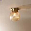 Helnys Modern Copper LED Ceiling Light for Kitchen Hallway Balcony & Porch