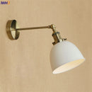 Helnys White Brass Retro Wall Lights 4W LED Edison Industrial Vintage Arm Wall Lamp