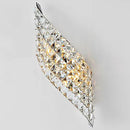 Modern LED Crystal Wall Sconce With 2 Lights by Helnys