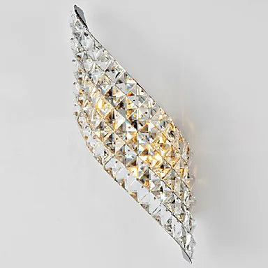 Modern LED Crystal Wall Sconce With 2 Lights by Helnys