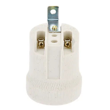 Helnys Ceramic E27 Lamp Holder Base for Bulb