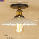 Helnys Industrial Vintage Copper Edison LED Ceiling Light Fixture
