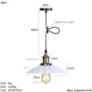 Helnys Retro LED Pendant Light for Dining Room Decor