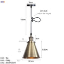 Helnys Retro LED Pendant Light for Dining Room Decor