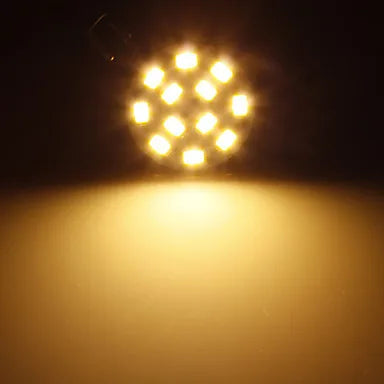 Helnys LED 12V 3W G4 Bulb 270LM Warm White/White 12*SMD5730 - Pack of 10
