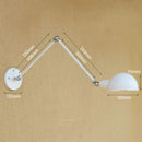 Helnys Industrial Vintage Wall Lamp Sconce Swing Arm Adjustable Loft Lighting