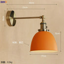 Helnys White Brass Retro Wall Lights 4W LED Edison Industrial Vintage Arm Wall Lamp