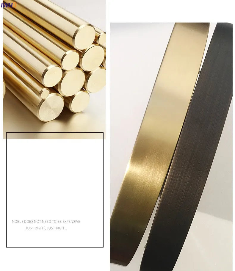 Helnys Copper LED Ceiling Lights: Nordic Modern Kitchen Hallway Acrylic Lamps