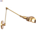 Helnys Rustic Gold Industrial Wall Lamp Retro LED Stair Light Fixtures