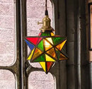 Helnys Nordic Star LED Pendant Lamp Colorful Glass Fixtures