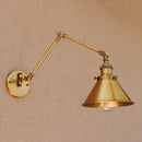 Helnys Industrial Swing Arm Wall Sconce Retro Vintage Wall Lamp