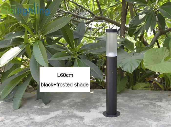 Helnys Stainless Steel Outdoor Lawn Lamp, Waterproof LED Path Light