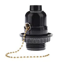 Helnys Bakelite E27 Base Bulb Socket Lamp Holder with Switch