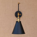 Helnys Industrial Wall Sconce Swing Arm Lamp Retro Loft Style LED Wall Light