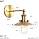 Helnys Iron Golden Antique LED Wall Light Industrial Retro Loft Style Vintage Wandlamp