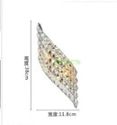 Modern LED Crystal Wall Sconce With 2 Lights by Helnys
