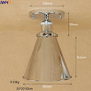 Helnys Industrial Vintage Copper Edison LED Ceiling Light Fixture