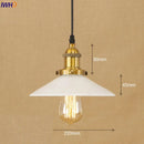 Helnys Industrial Glass LED Pendant Light Fixture Loft Vintage American Style
