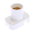 Helnys White E12 Lamp Holder Socket Bulb Base for 10pcs
