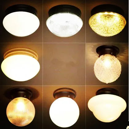 Helnys Retro LED Ceiling Light - Industrial Vintage Living Room Fixture