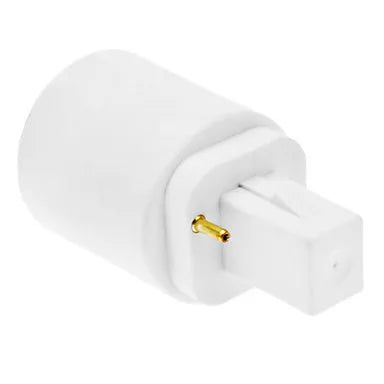 Helnys G24 to E27 LED Bulb Holder Socket Converter Adapter - Efficient Lighting Solution