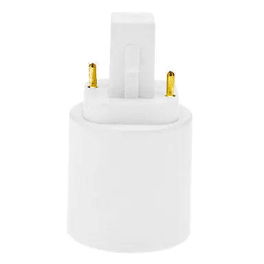 Helnys G24 to E27 LED Bulb Holder Socket Converter Adapter - Efficient Lighting Solution