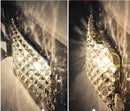 Modern LED Crystal Wall Sconce With 2 Lights by Helnys