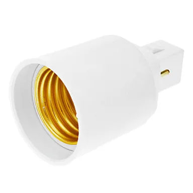 Helnys G24 to E27 LED Bulb Holder Socket Converter Adapter - Efficient Lighting Solution