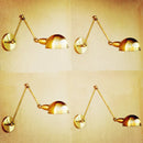 Helnys Industrial Vintage Wall Lamp Sconce Swing Arm Adjustable Loft Lighting