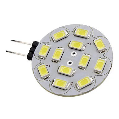 Helnys LED 12V 3W G4 Bulb 270LM Warm White/White 12*SMD5730 - Pack of 10