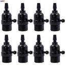 Helnys E27 Socket Bulb Holder with Switch, 110-220V, Vintage Style