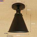 Helnys Industrial Vintage Copper Edison LED Ceiling Light Fixture
