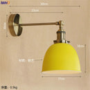Helnys White Brass Retro Wall Lights 4W LED Edison Industrial Vintage Arm Wall Lamp